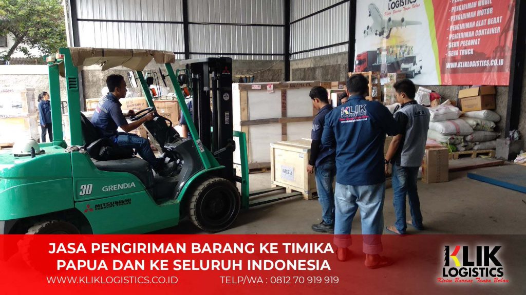 Jasa Ekspedisi Pengiriman Barang Murah ke Timika Papua - Klik Logistics