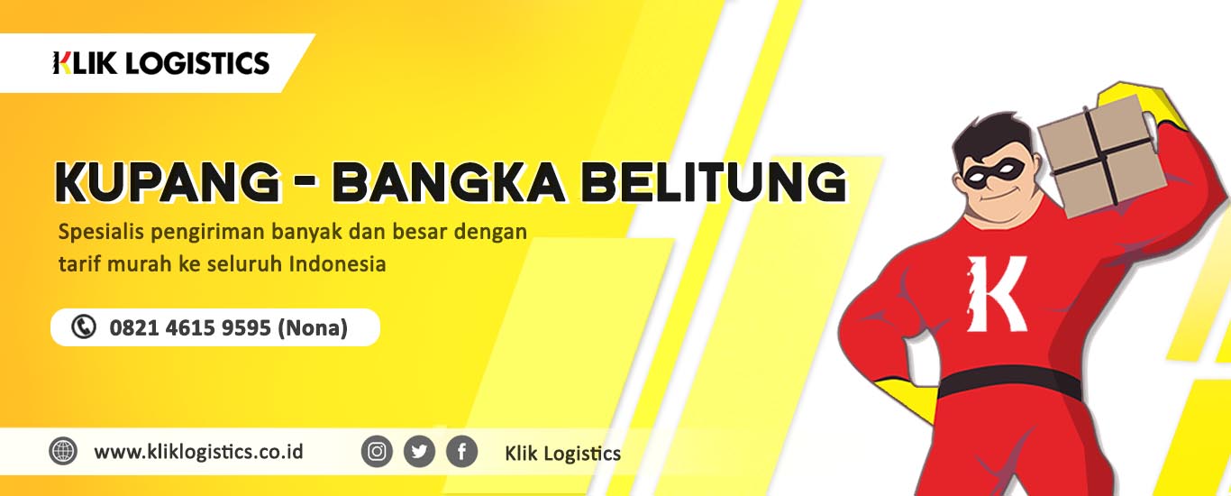jasa ekspedisi cargo murah dari kupang ke bangka belitung klik logistics