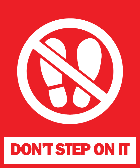 simbol dont step on it