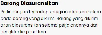 layanan ekspedisi jakarta palembang klik logistics tentunya memberikan layanan asuransi pengiriman barang