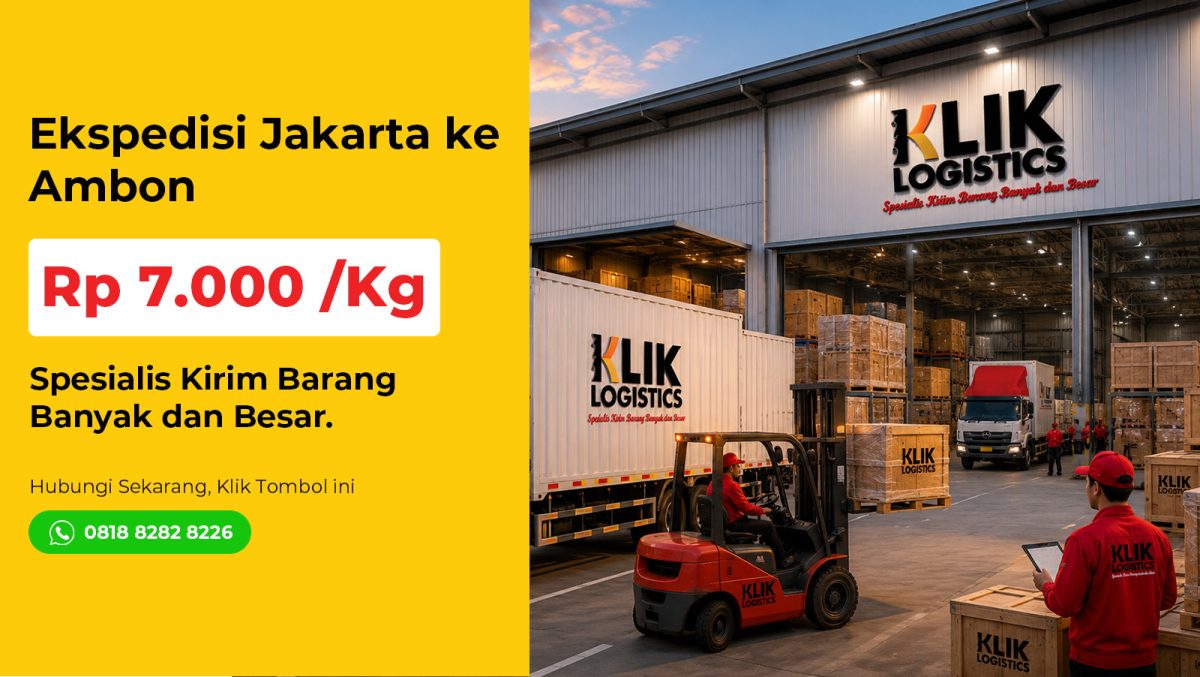 ekspedisi jakarta ambon klik logistics